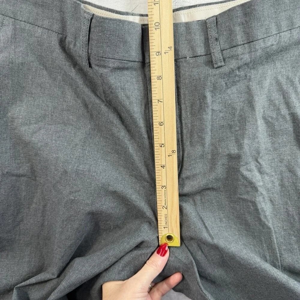 J.CREW 34x34 34 Thompson‎ Bedford Pant Tapered Straight Narrow Gray Cotton Mens